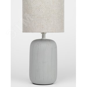 Лампа настольная Ramona 7041-502 1 х Е14 40 Вт керамика серая с абажуром - фото 6