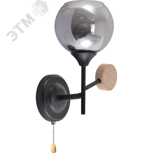 Бра светильник настенный с выключателем 1хЕ27 60Вт модерн 9181-401 Elouisa - фото 2