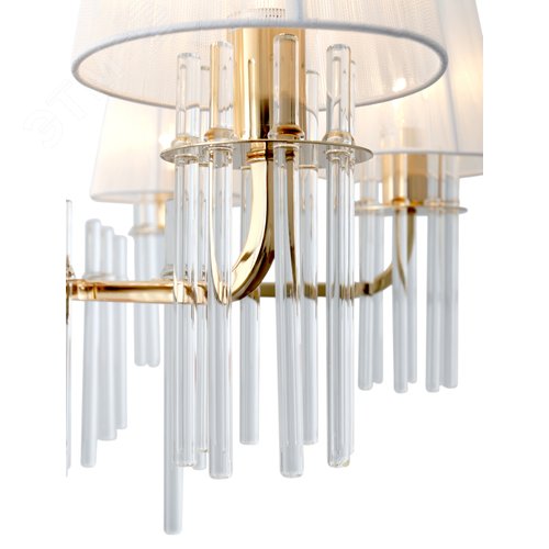 Люстра Lilith 1039-306 6 х Е14 40 Вт хрусталь - фото 4