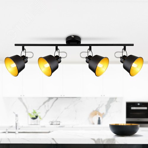 Светильник настенно-потолочный спот поворотный 4хЕ14 40Вт 7064-704 Evelyn - фото 2