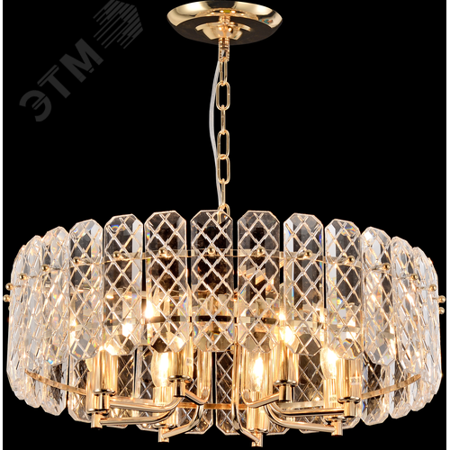 Люстра Sylvia 1049-308 8 х Е14 40 Вт хрусталь - фото 3