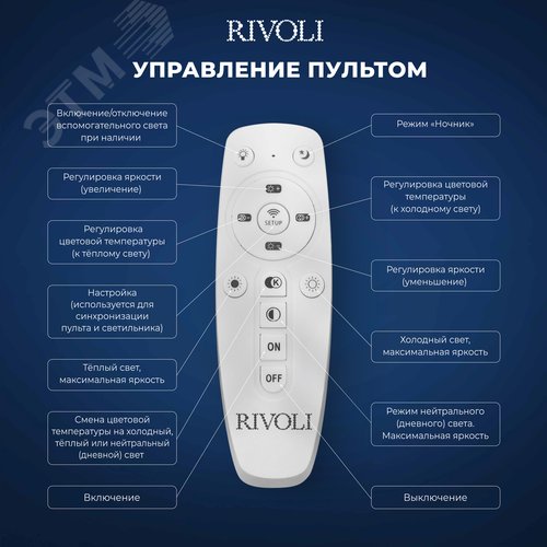 Светильник потолочный Lucia 6091-105 светодиодный с пультом 86 Вт 4000К - 6000К LED модерн - фото 5