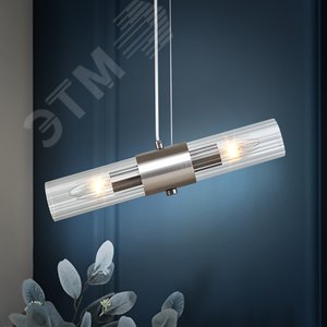 Светильник подвесной (подвес) Delia 3146-201 2 х Е14 40 Вт модерн потолочный - фото 2