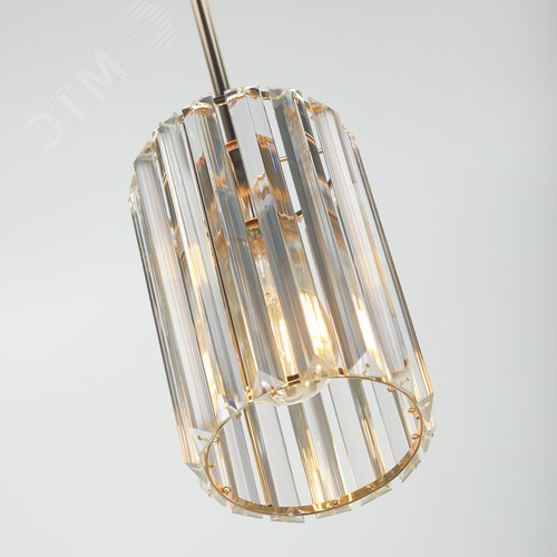 Светильник подвесной 1 х Е27 40Вт 1052-201 хрусталь Suzanne - фото 12