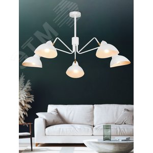 Люстра Georgia 4100-305 5 х Е14 40 Вт дизайн - фото 3