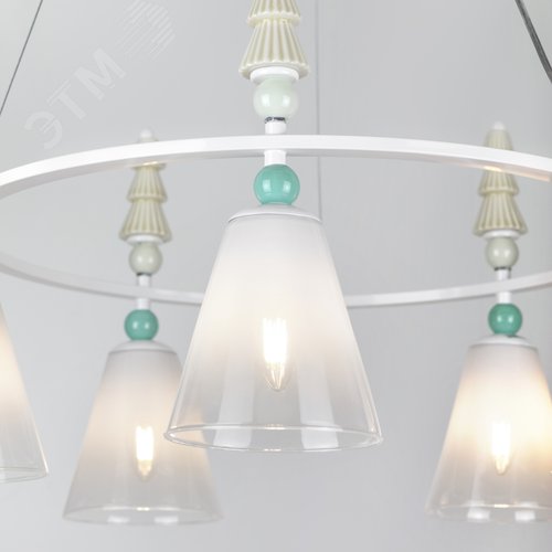 Люстра 5хЕ27 60Вт 4146-305 Cataleya дизайн - фото 8