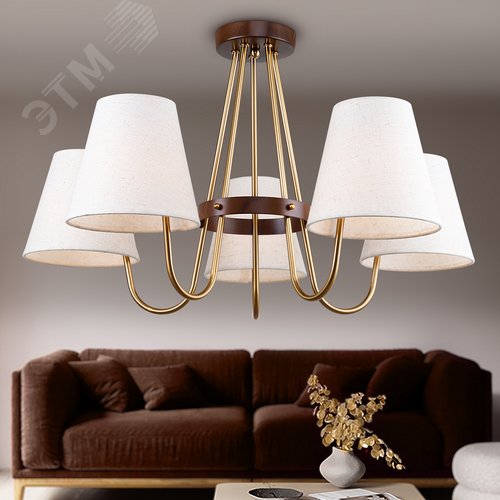 Люстра Bridget 2071-305 5 х Е14 40 Вт классика - фото 4