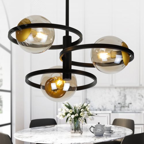 Люстра 3хE14 40Вт 4074-303 Ariadna дизайн - фото 3