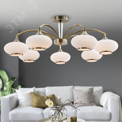 Люстра Avarice 2077-307 7 х Е27 60 Вт классика - фото 4