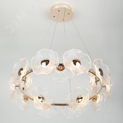 Люстра светодиодная LED 30Вт 3000K 6135-101 Shannon дизайн - фото 6