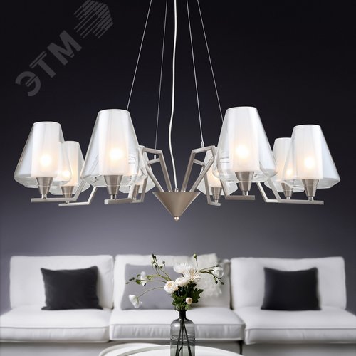 Люстра Angela 2065-308 8 х Е14 40 Вт классика - фото 4