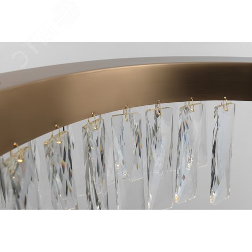 Люстра cветодиодная 28 Вт 3000 К хрусталь Rivoli Mary 6129-101 - фото 8