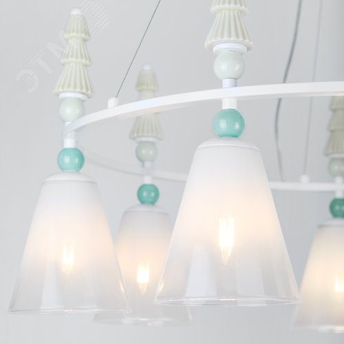 Люстра 7хЕ27 60Вт 4146-307 Cataleya дизайн - фото 9