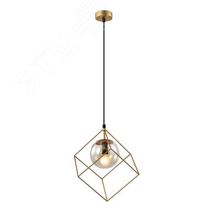 Светильник подвесной (подвес) Moon 5145-310 1 х Е14 40 Вт золото лофт - кантри потолочный - фото 1