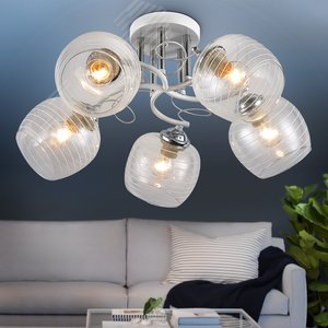 Люстра Estefany 9131-305 5 х Е27 40 Вт модерн - фото 4