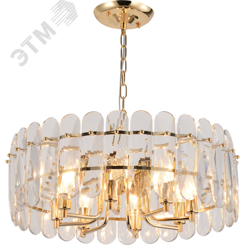 Люстра 8хЕ14 40Вт 1044-308 хрусталь Janice - фото 1