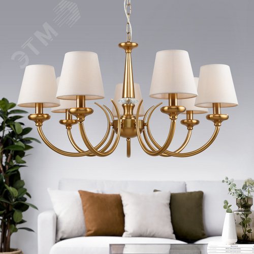 Люстра Carissa 2073-307 7 х Е14 40 Вт классика - фото 4