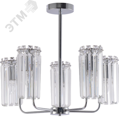 Люстра Ifa 1063-305 5хЕ14 40 Вт хрусталь - фото 2