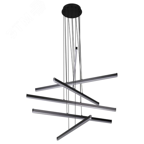 Светильник подвесной LED 120 Вт 3000-6000К чёрный светодиодный с пультом Rivoli Mabel 6183-201 - фото 2