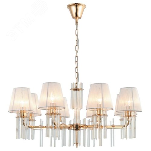 Люстра Lilith 1039-308 8 х Е14 40 Вт хрусталь - фото 1