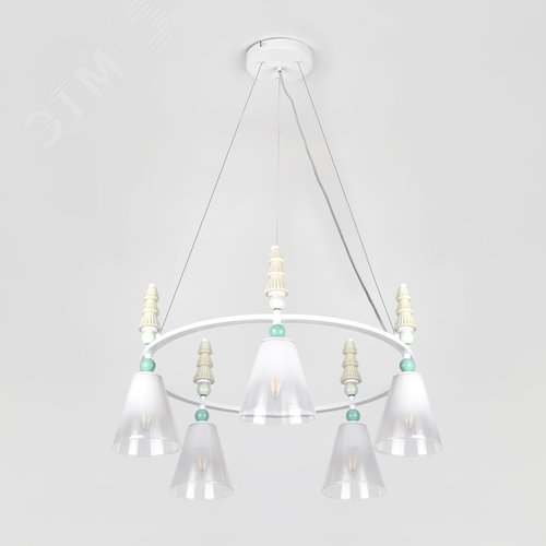 Люстра 5хЕ27 60Вт 4146-305 Cataleya дизайн - фото 3