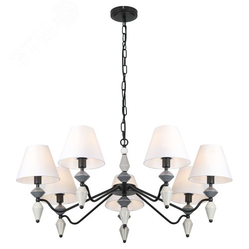 Люстра 7хЕ14 40Вт классика 2096-307 Alisia - фото 2