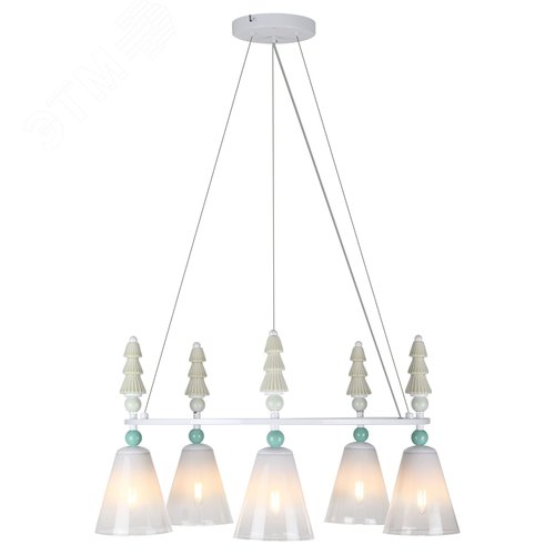 Люстра 5хЕ27 60Вт 4146-305 Cataleya дизайн - фото 5