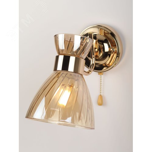 Светильник настенный (бра) с выключателем Victoria 9183-401 1 х Е27 60 Вт модерн - фото 12