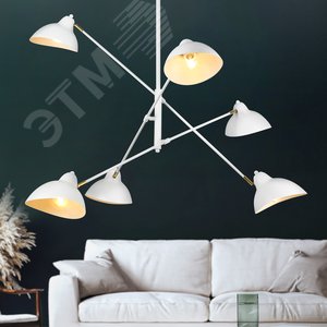 Люстра Hattie 4102-306 6 х Е14 40 Вт дизайн - фото 2