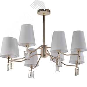 Люстра Cristal 2095-308 8 х Е14 40 Вт классика - фото 2