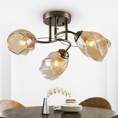 Люстра Bruna 9130-303 3 х Е27 40 Вт модерн - фото 5