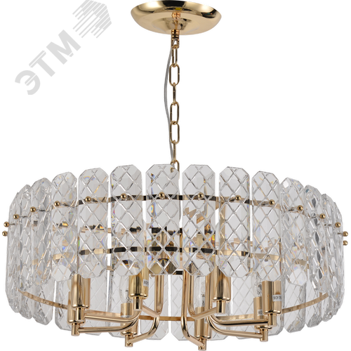 Люстра Sylvia 1049-308 8 х Е14 40 Вт хрусталь - фото 5