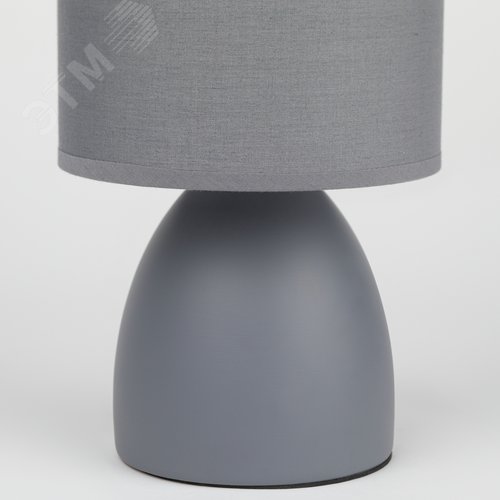 Лампа настольная Nadine 7042-501 1 х Е14 40 Вт керамика серая с абажуром - фото 4