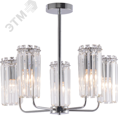 Люстра Ifa 1063-305 5хЕ14 40 Вт хрусталь - фото 1