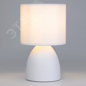 Лампа настольная Nadine 7042-502 1 х Е14 40 Вт керамика белая с абажуром - фото 5