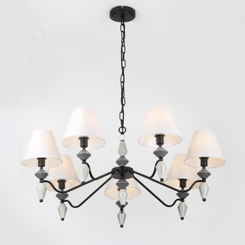 Люстра 7хЕ14 40Вт классика 2096-307 Alisia - фото 7