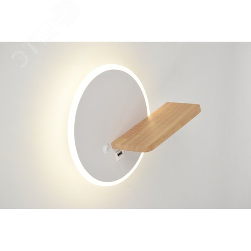 Светильник настенный светодиодный LED 22Вт 4000К с выключателем 6154-401 Anastasia - фото 4