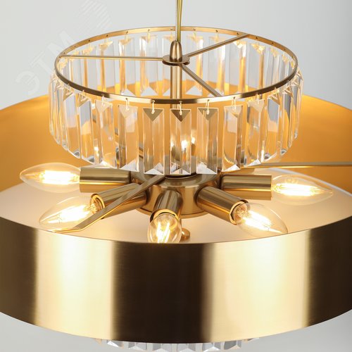 Люстра 6хЕ14 40Вт хрусталь 1051-306 Vickie - фото 11