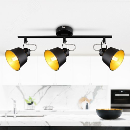 Светильник настенно-потолочный спот поворотный 3хЕ14 40Вт 7064-703 Evelyn - фото 2