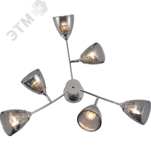 Люстра 6хЕ27 60Вт модерн 9179-306 Francheska - фото 3