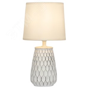 Лампа настольная Bertha 7071-502 1 х Е14 40 Вт керамика белая - фото 1