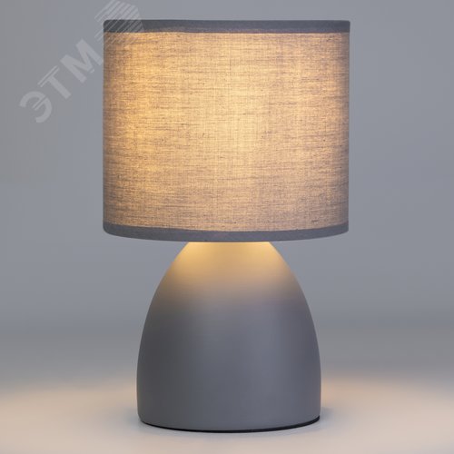 Лампа настольная Nadine 7042-501 1 х Е14 40 Вт керамика серая с абажуром - фото 3