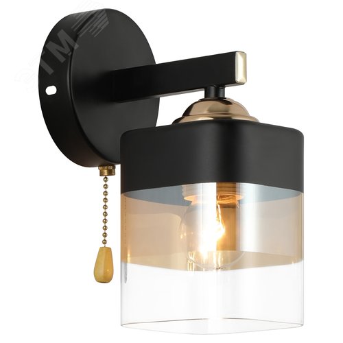 Бра светильник настенный с выключателем 1хЕ27 40Вт модерн 9133-401 Isadora - фото 1