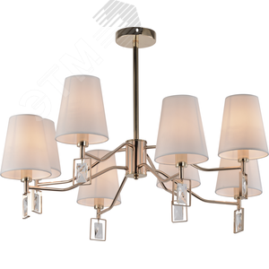 Люстра Cristal 2095-308 8 х Е14 40 Вт классика - фото 1