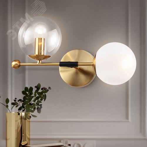 Бра светильник Darlene 3145-402 настенный 2 х Е14 40 Вт модерн - фото 4