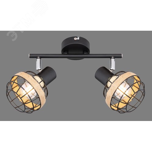 Светильник настенно-потолочный спот поворотный 2хE14 40Вт 7033-702 Fedora - фото 3