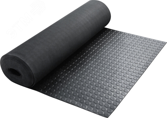 Изображение товара Резиновое покрытие Монетка 1,2х10м черное