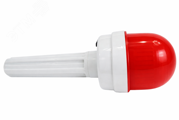 Изображение товара Фонарь сигнальный ФС-4У с батарейками широкий, кнопка красный (шт)