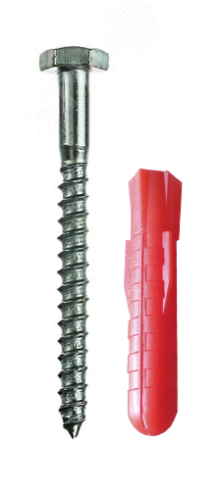 Изображение товара Пластиковый шуруп-дюбель 10х100 мм для надежного крепежа ТЕХНОЛОГИЯ