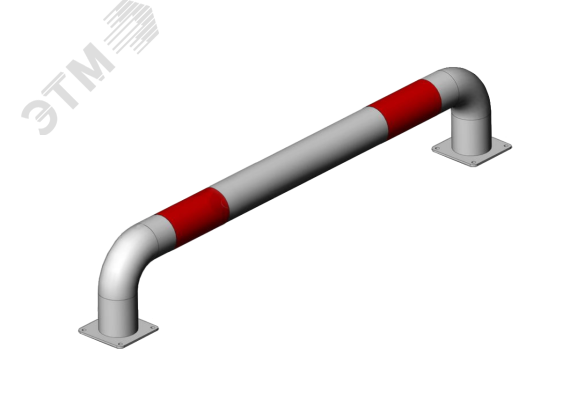 Изображение товара Колесоотбойник металл. КМ-2000/108х3, усиленный, прямой на отводах (шт)
